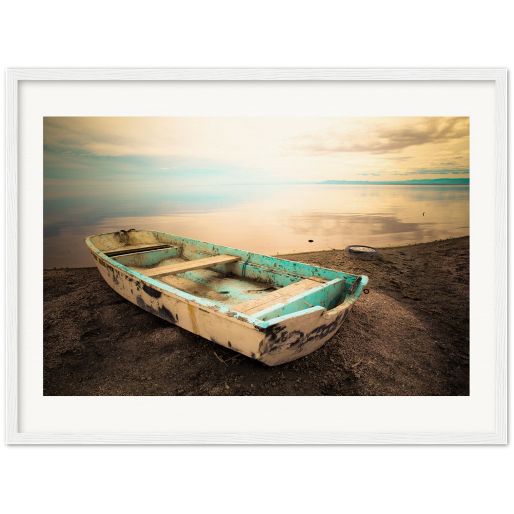 Salton Sea Sail Away - Museum-Quality Matte Paper Wooden Framed Poster