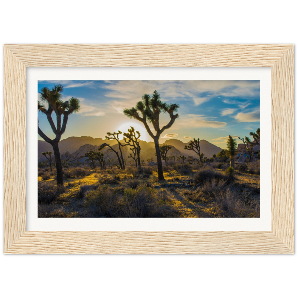 Joshua Tree Museum-Quality Matte Paper Wooden Framed Poster