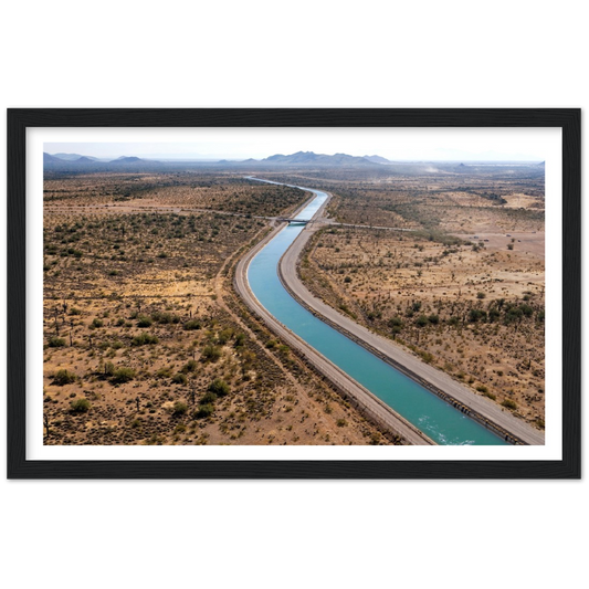 California Aqueduct Premium Matte Paper Wooden Framed Poster