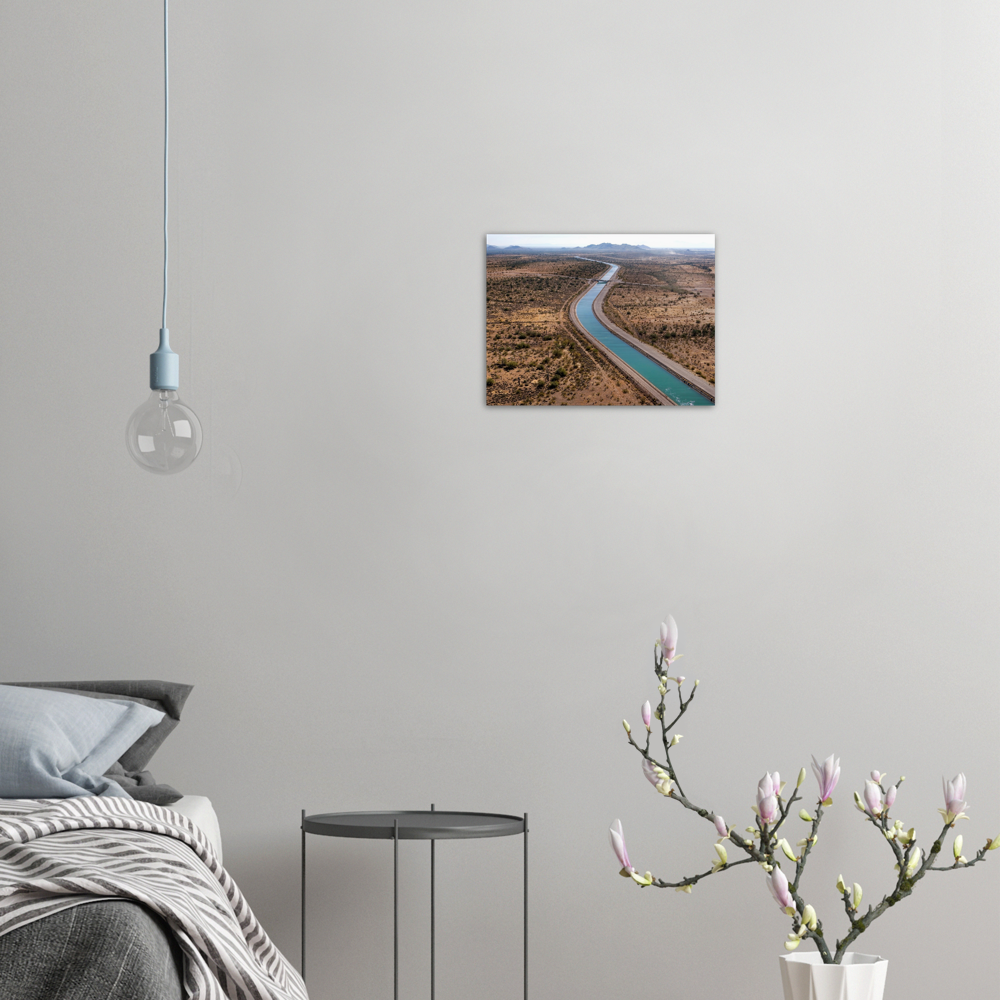 California Aqueduct - Brushed Aluminum Print