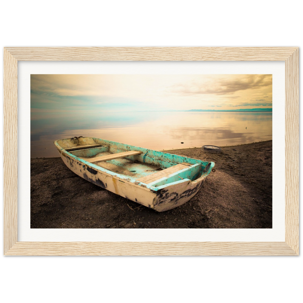 Salton Sea Sail Away - Museum-Quality Matte Paper Wooden Framed Poster