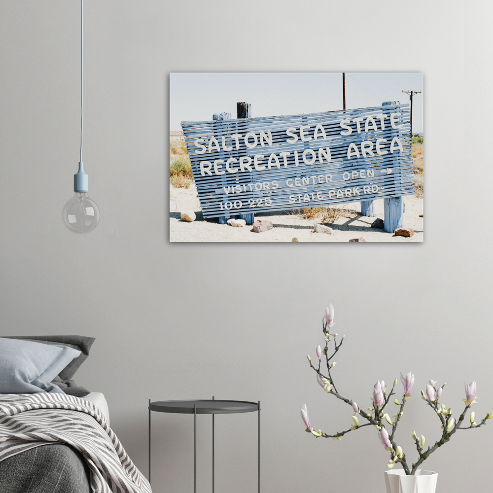 Salton Sea Sign - Museum-Quality Matte Paper Poster