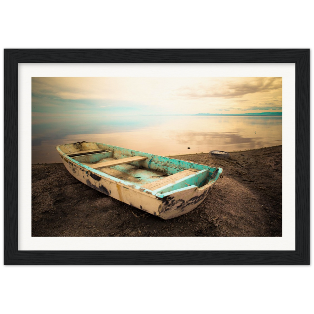 Salton Sea Sail Away - Museum-Quality Matte Paper Wooden Framed Poster