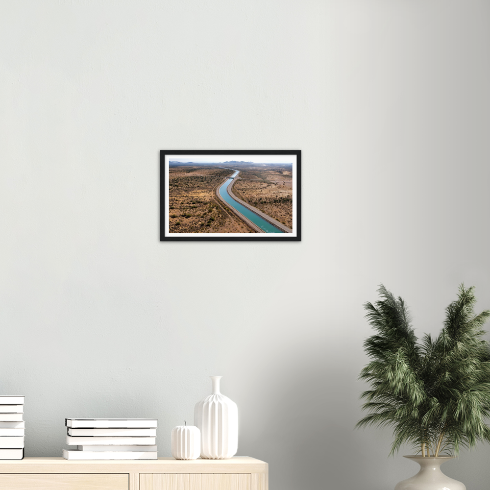 California Aqueduct Premium Matte Paper Wooden Framed Poster