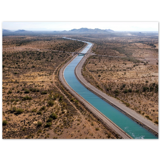 California Aqueduct - Brushed Aluminum Print