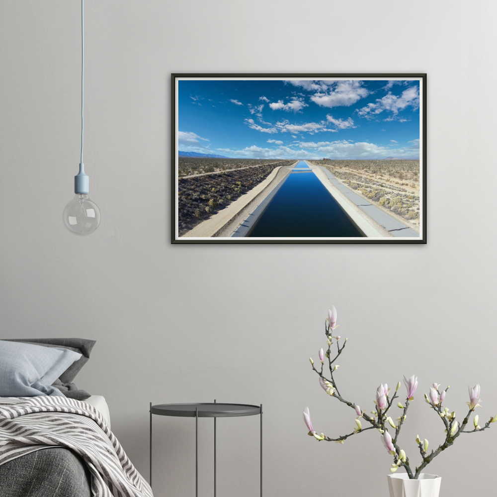 California Aqueduct - Museum-Quality Matte Paper Metal Framed Poster