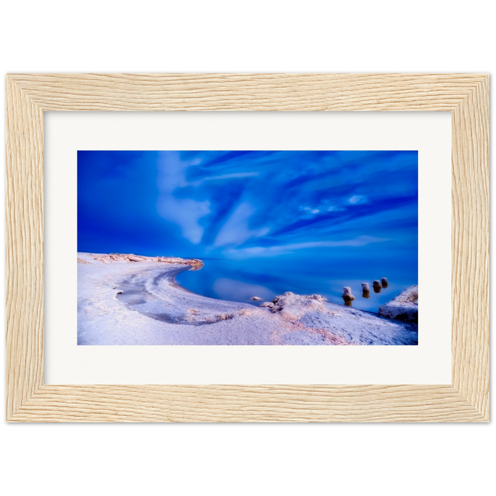 Salton Sea Beach - Museum-Quality Matte Paper Wooden Framed Poster