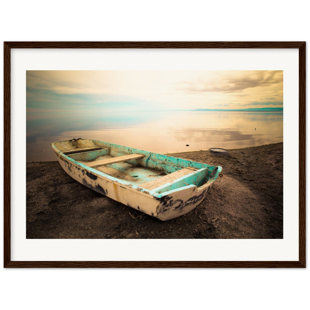 Salton Sea Sail Away - Museum-Quality Matte Paper Wooden Framed Poster