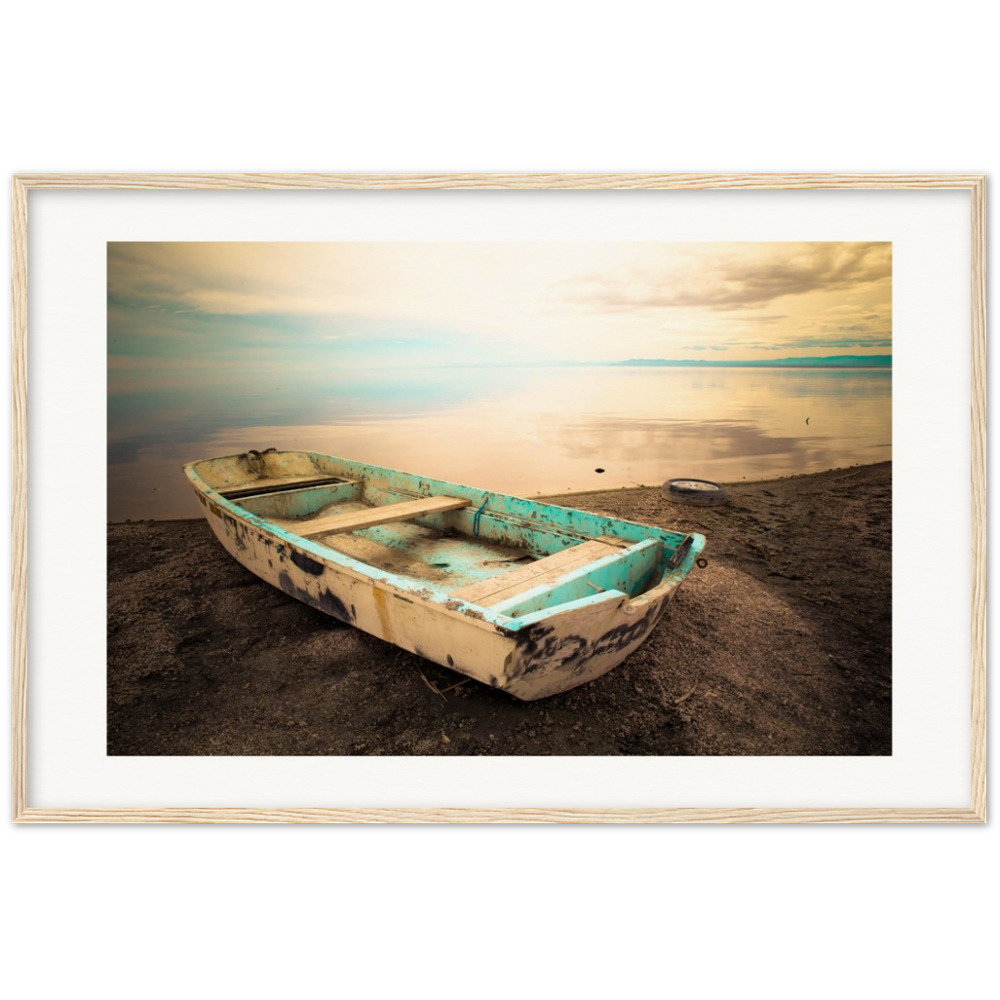 Salton Sea Sail Away - Museum-Quality Matte Paper Wooden Framed Poster