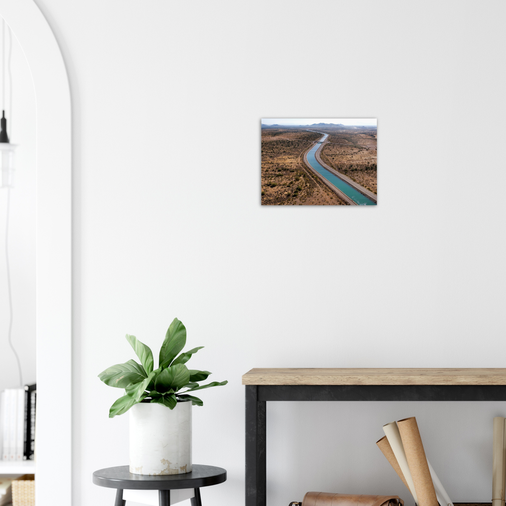 California Aqueduct - Brushed Aluminum Print