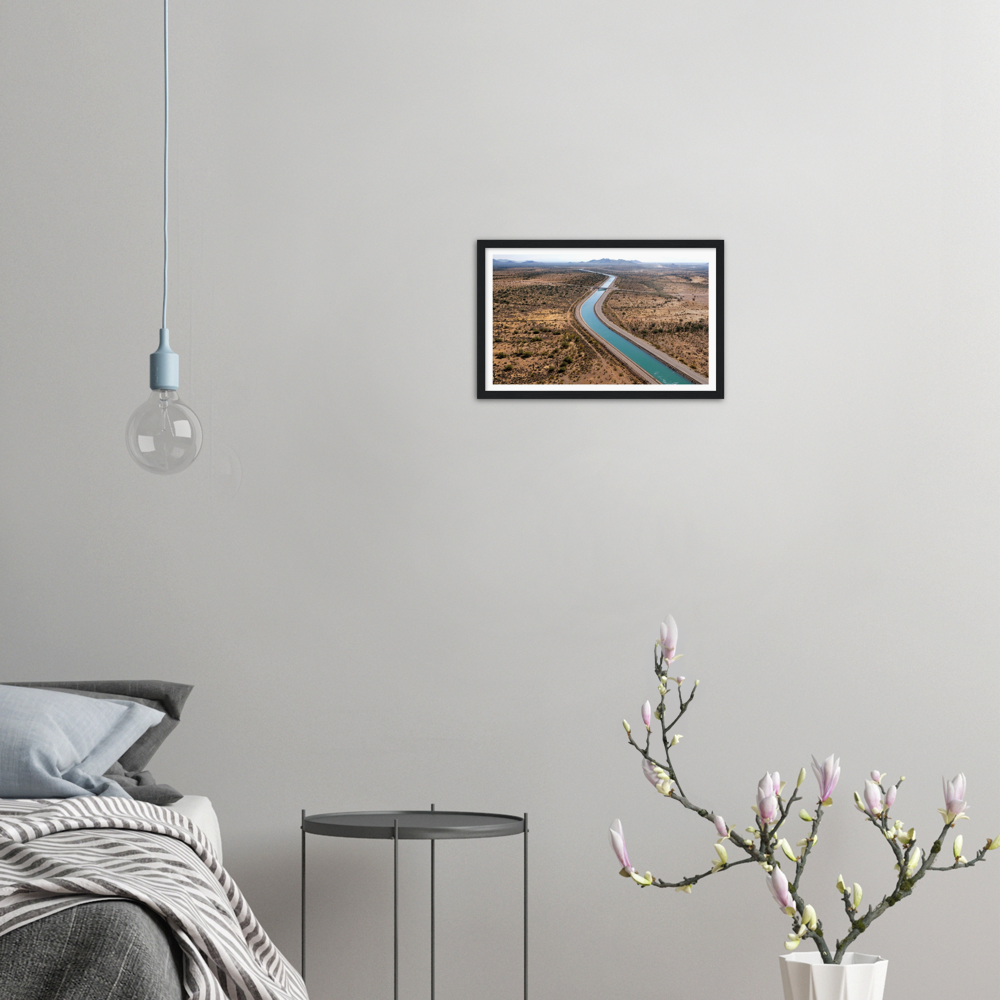 California Aqueduct Premium Matte Paper Wooden Framed Poster