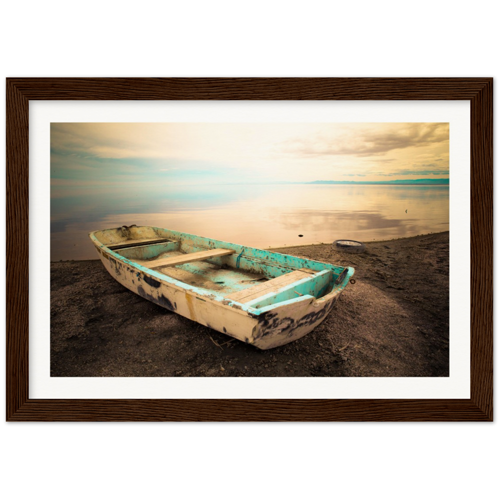 Salton Sea Sail Away - Museum-Quality Matte Paper Wooden Framed Poster