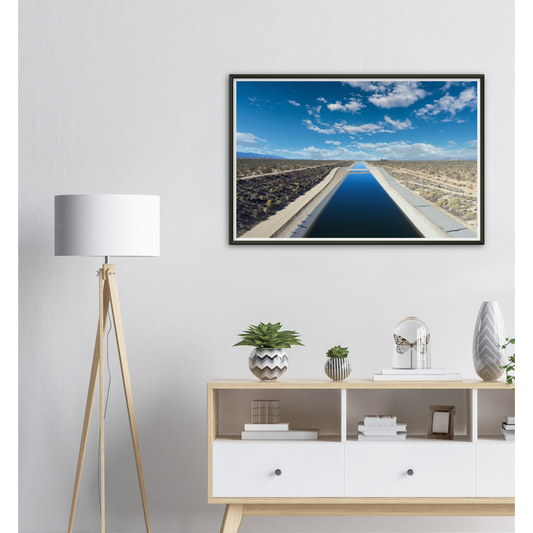 California Aqueduct - Museum-Quality Matte Paper Metal Framed Poster